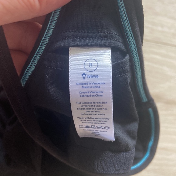 Ivivva by Lululemon racerback tank top in black size 8 - Picture 5 of 5